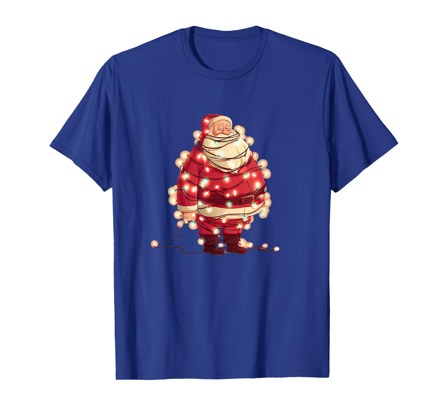 Nice Xmas Lights with Santa Claus Look T-Shirt