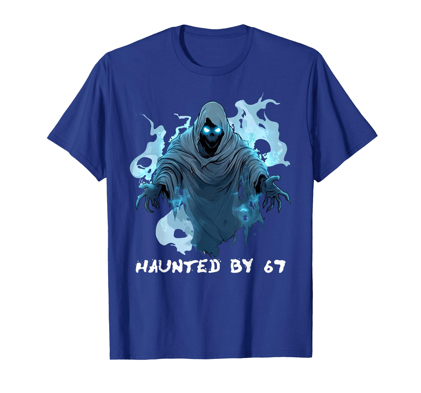 Haunted by 67, Alpha Z Halloween 6 7 Six Seven Ghost Graphic T-Shirt