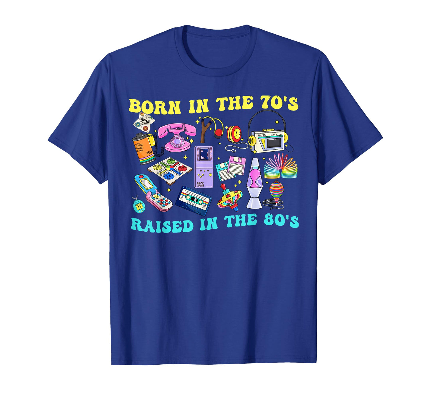 Born In The 70's Raised In The 80's & 1980s Vintage T-Shirt