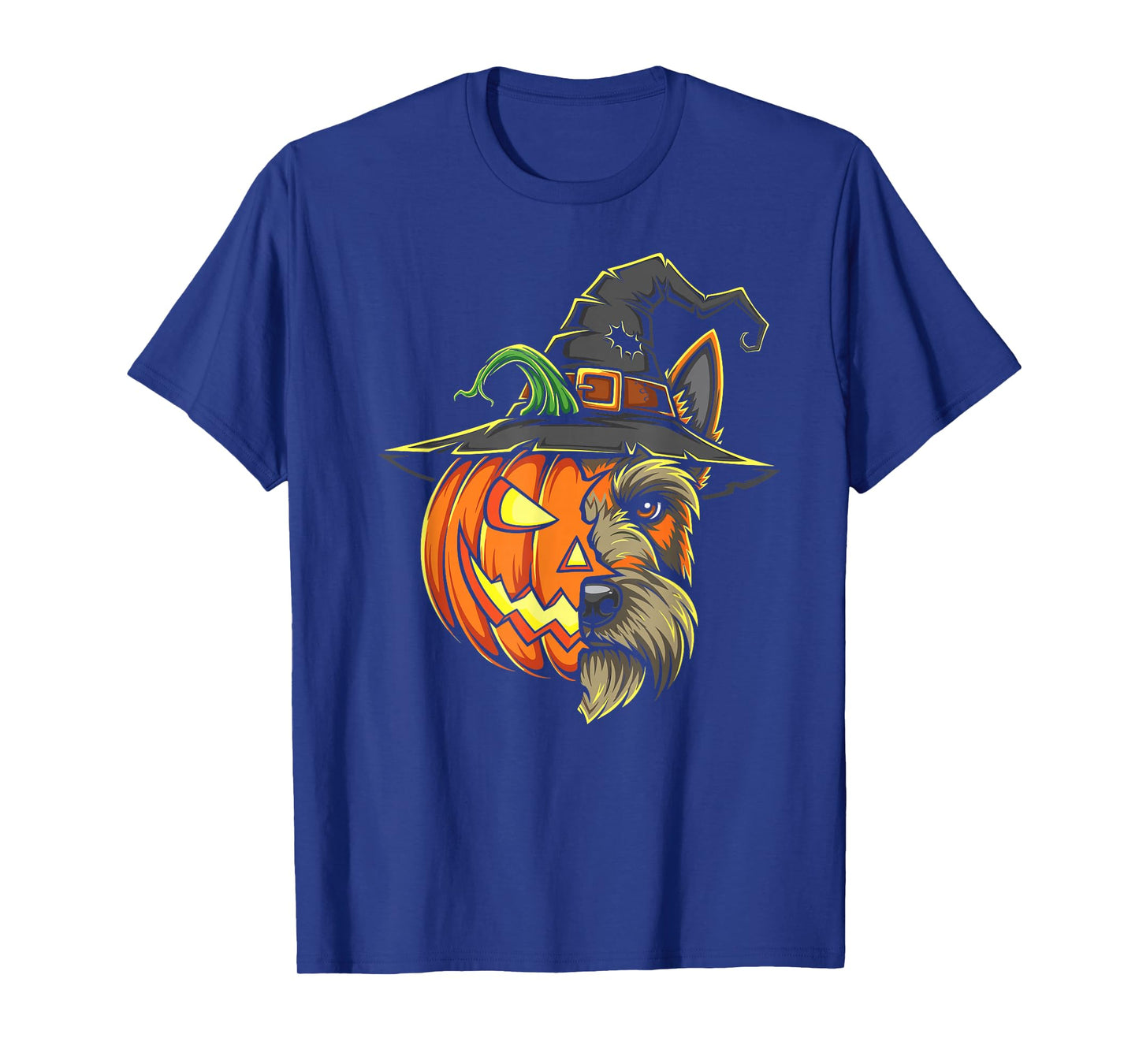 Scottish Terrier Pumpkin Jack O Lantern Halloween Kids Mens T-Shirt