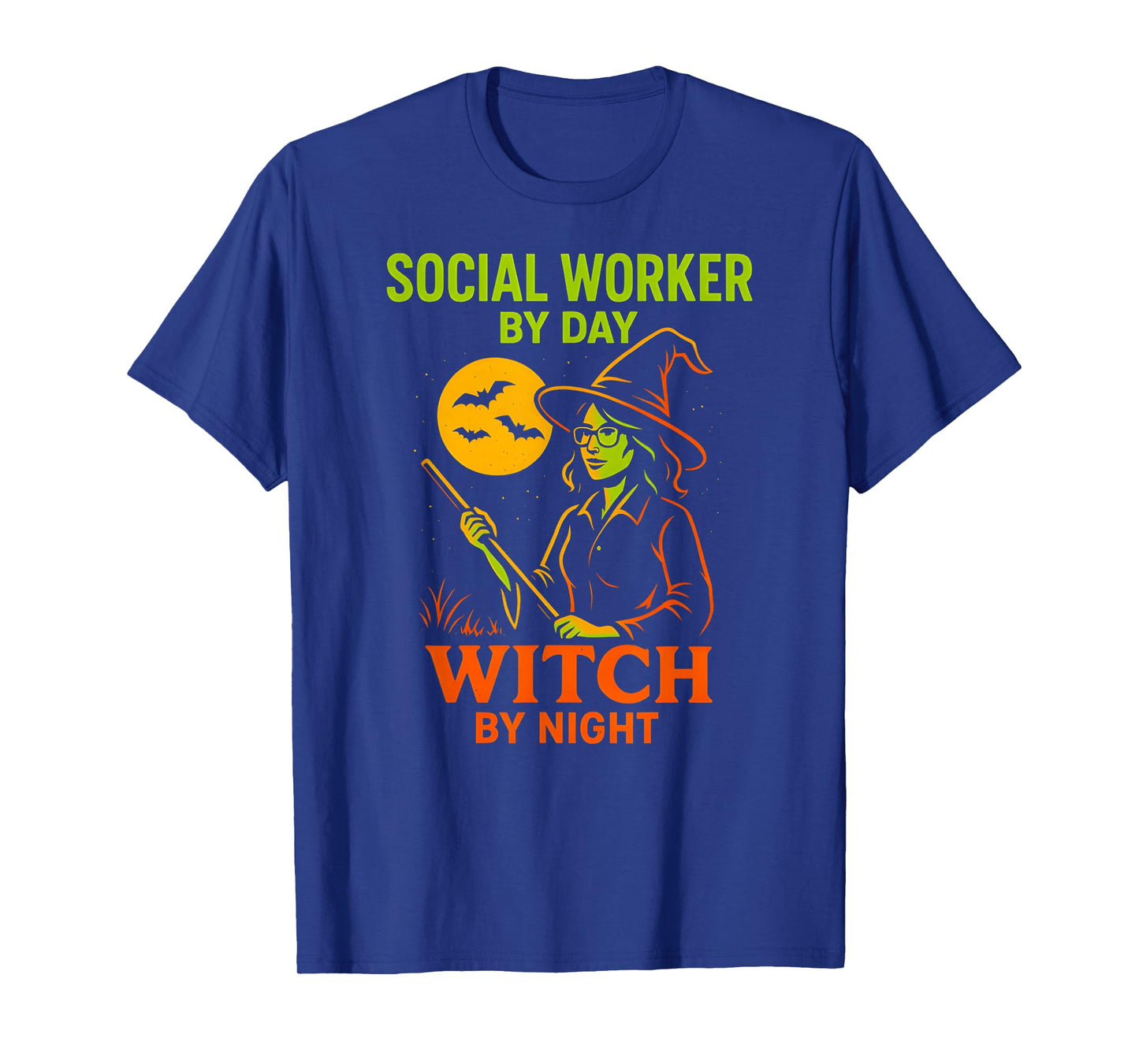 Social Worker Halloween Witch by Night Cool Womans Costume T-Shirt