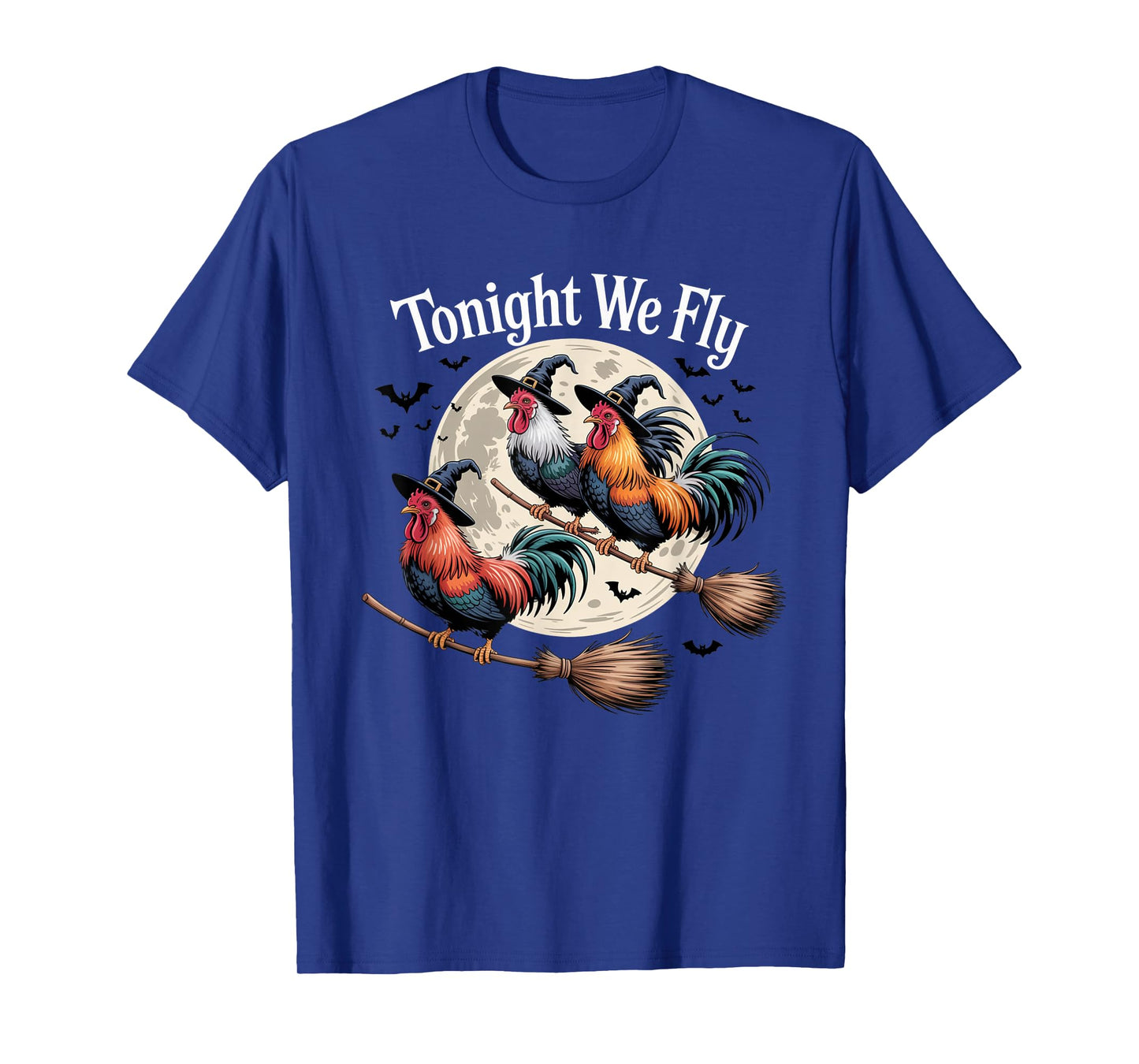 Tonight We Fly Funny Chicken Spooky Season Farm Halloween T-Shirt