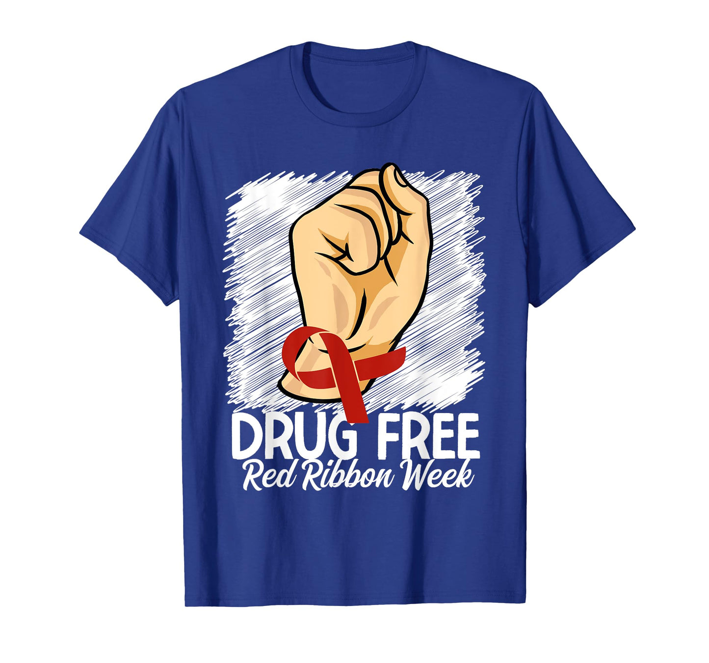 Drug Free Red Ribbon Week Awareness Say No To Drugs T-Shirt