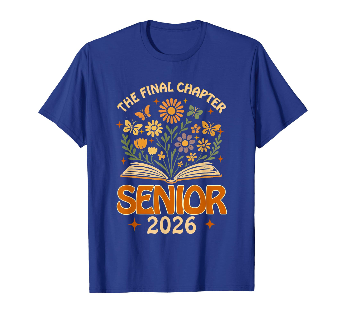 Senior 2026 Final Chapter Retro Book Lover Last First Day T-Shirt