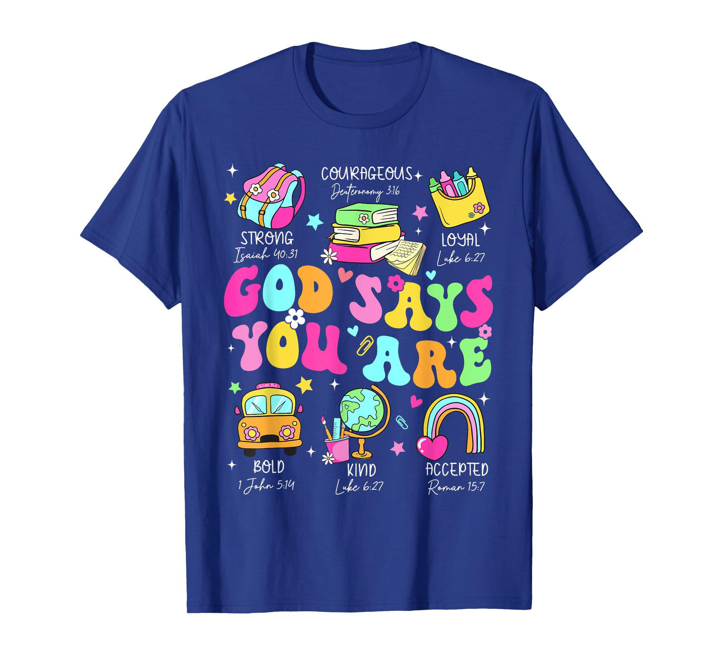 Groovy God Says You Are Teacher Student Christian Men Women T-Shirt