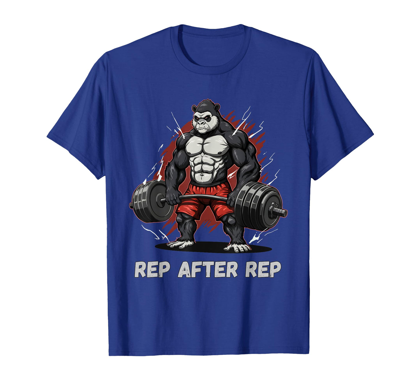 Anime Gorilla Pump Covers Gym Men Women Workout T-Shirt