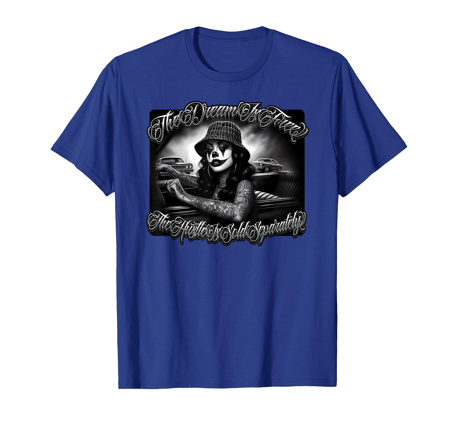 OG Payasa Chicana Low Rider Car Cholo Clown Latino Mexican T-Shirt