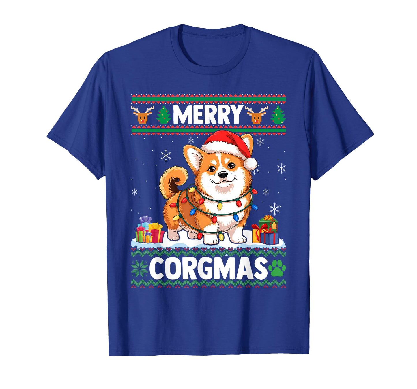 Merry Corgmas Christmas Corgi Lover Santa Sweater T-Shirt