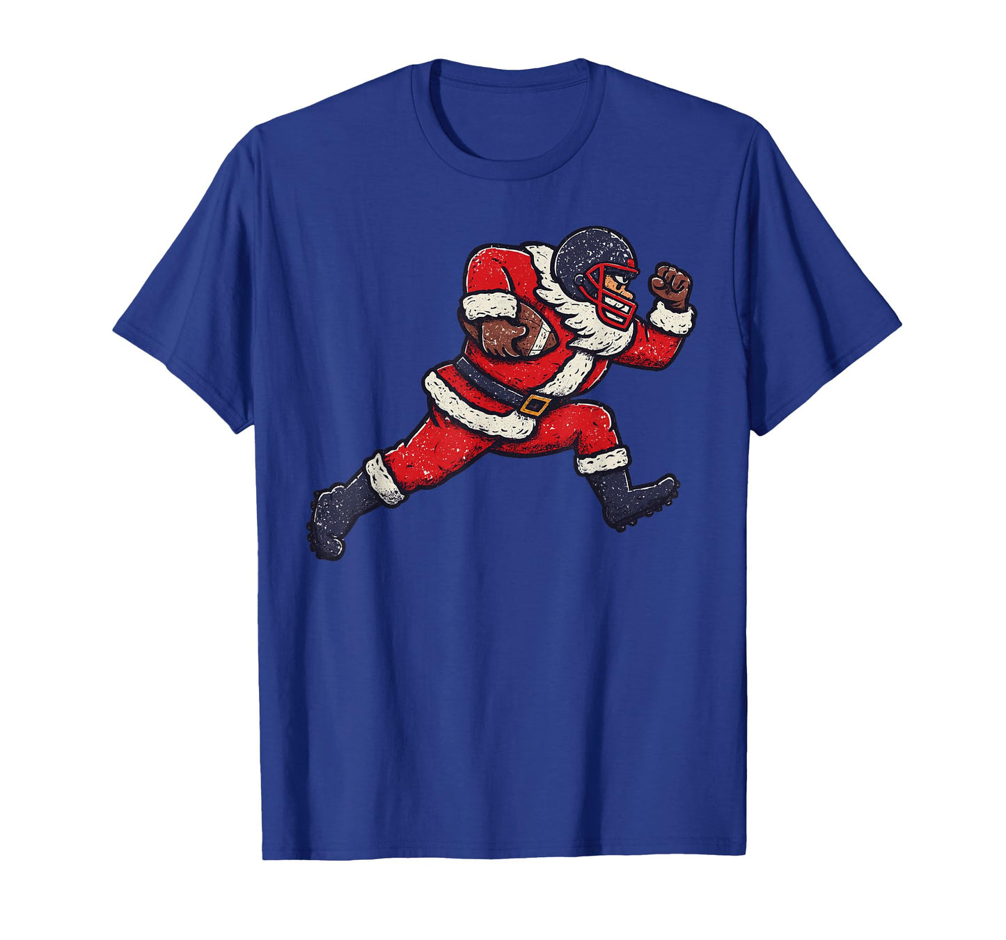 Santa Claus Playing American Football Xmas Holiday Christmas T-Shirt