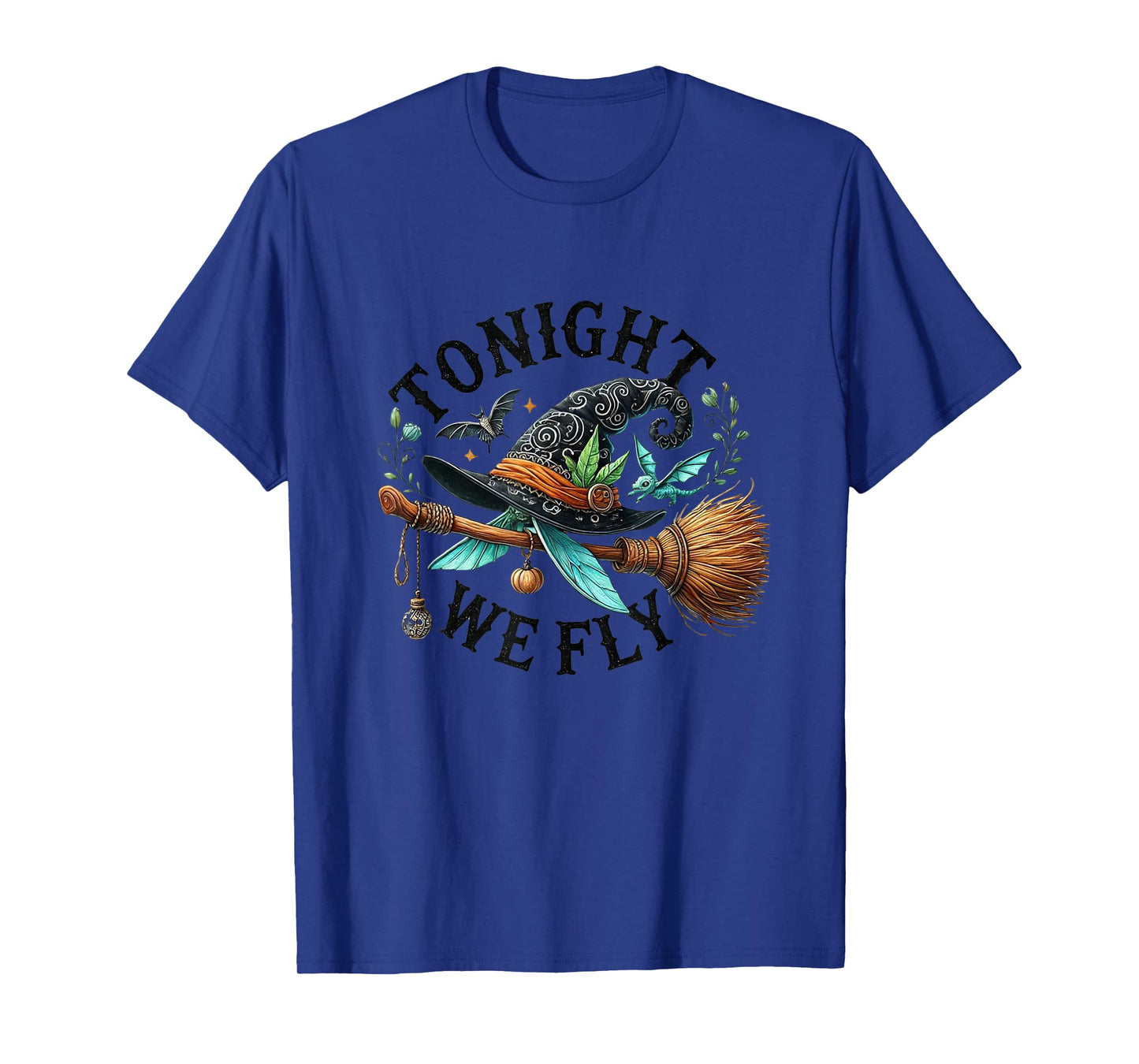 Amazing Spooky Creepy Halloween Witch Broom T-Shirt