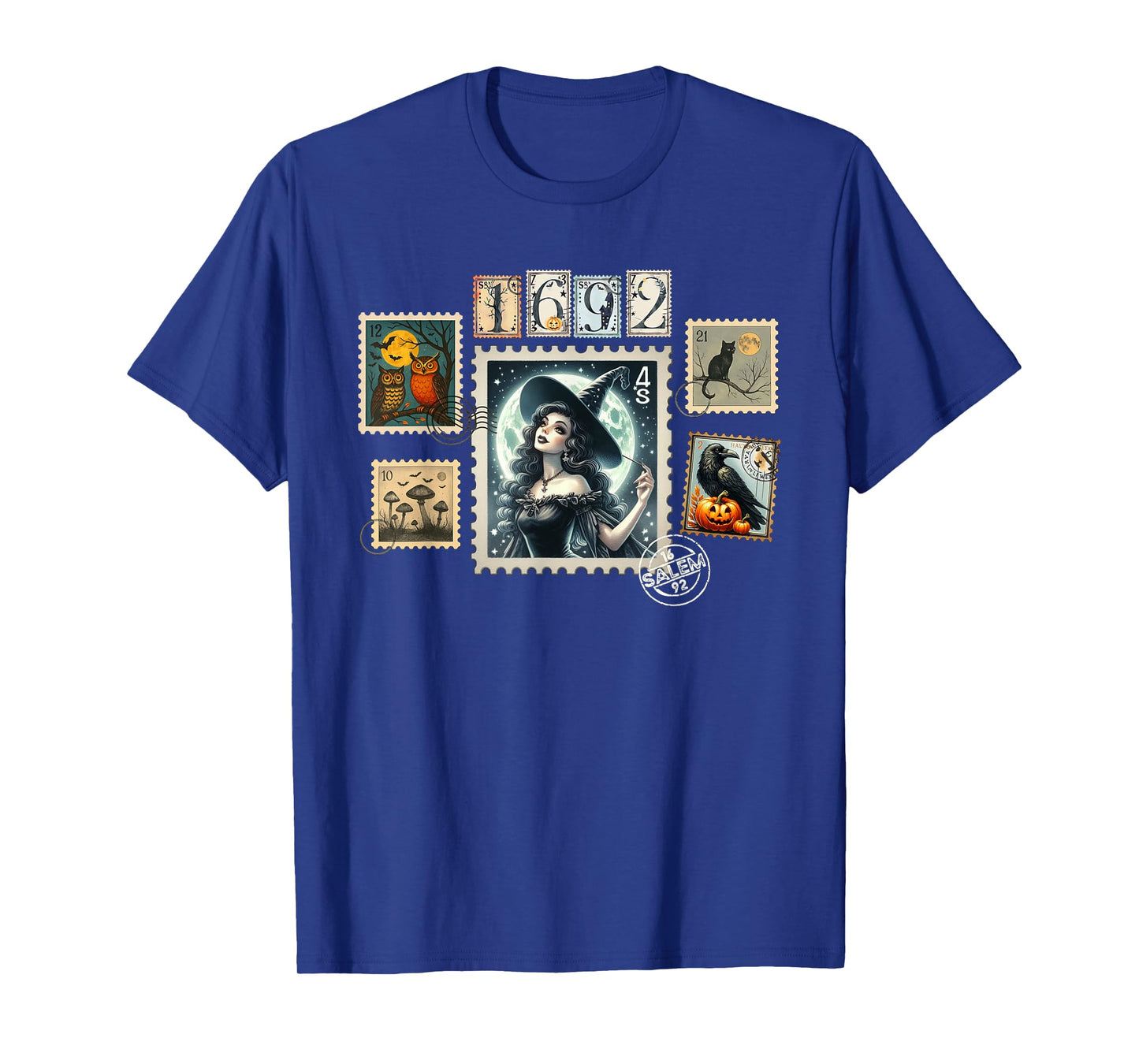 Halloween Witch Postage Stamps Salem They Missed One 1692 T-Shirt