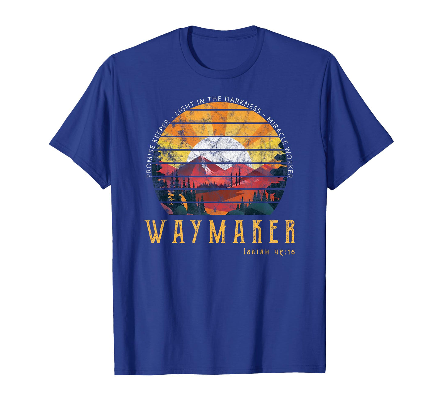 Vintage Waymaker Promise Keeper Miracle Worker Christian T-Shirt