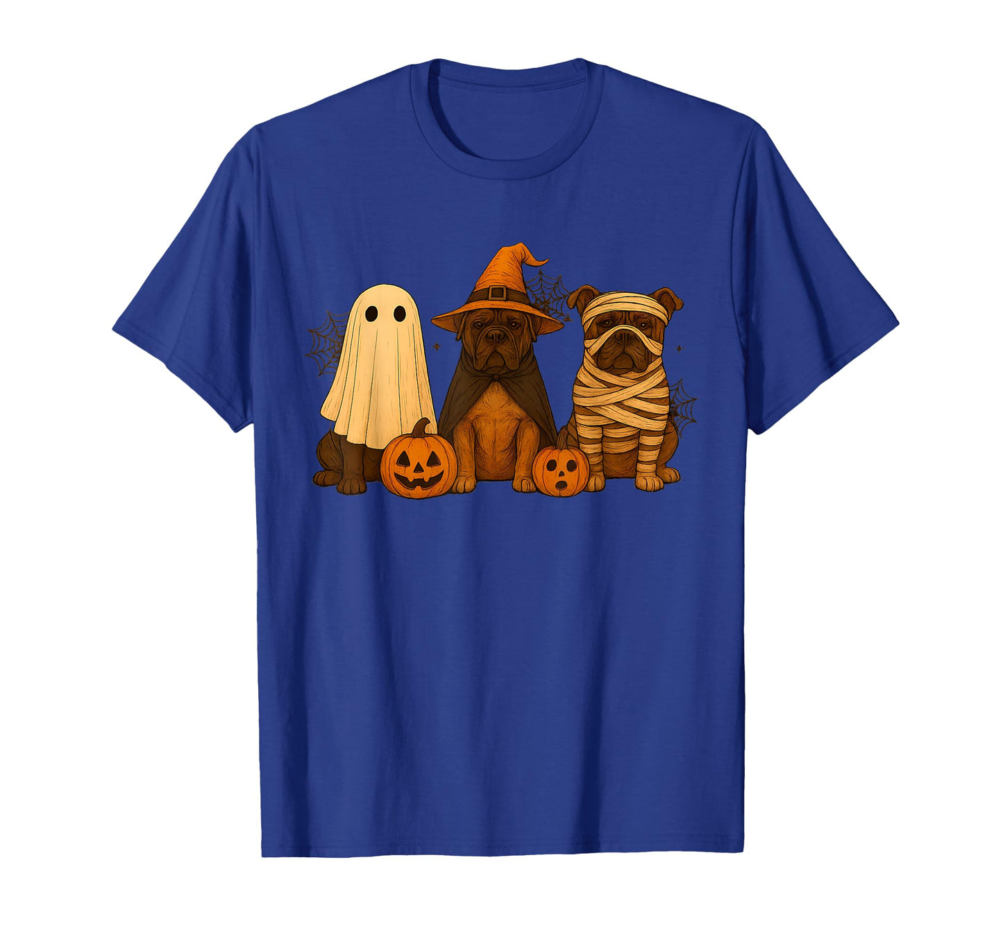Retro Cane Corso Witch Scary Halloween Pumpkin Women Men Kid T-Shirt