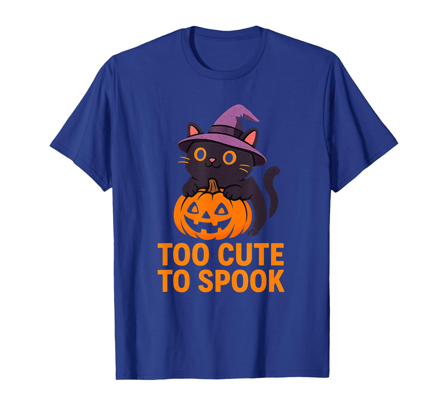 Too Cute to Spook Halloween Black Cat T-Shirt T-Shirt