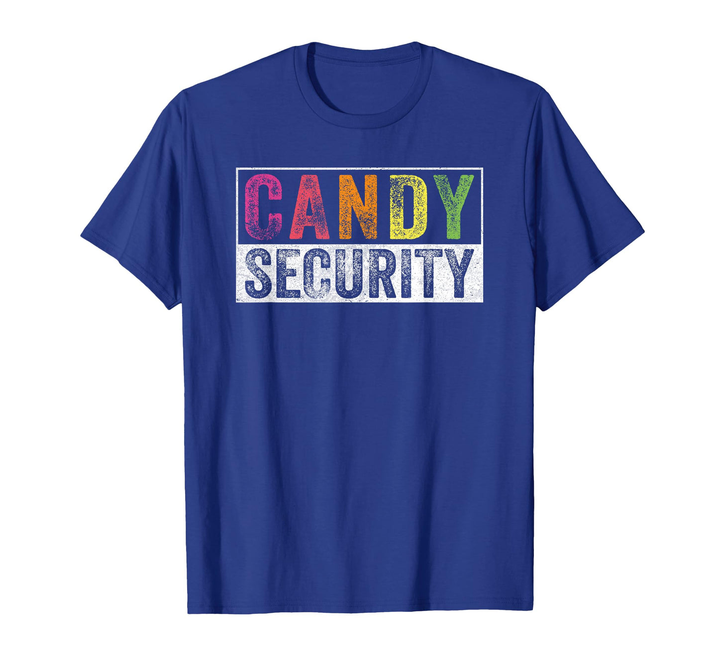 Retro Vintage Candy Security Ghost For Halloween Unisex-Adults, Kids Black Short Sleeve T-Shirt