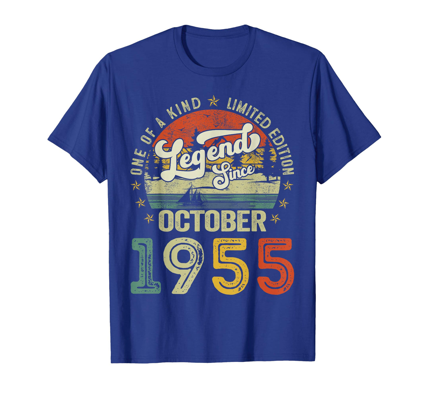 Legend since October 1955 70 Years Old 70th Birthday Men Dad T-Shirt