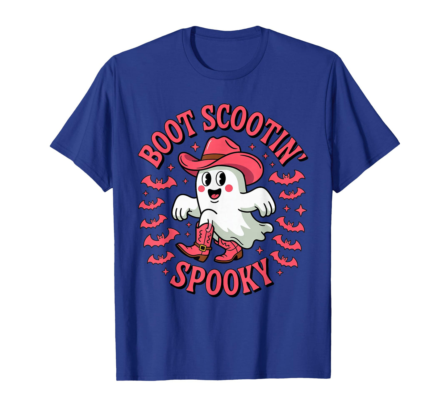 Cute Boot Scootin Spooky Ghost Cowboy Toddler Kids Halloween T-Shirt
