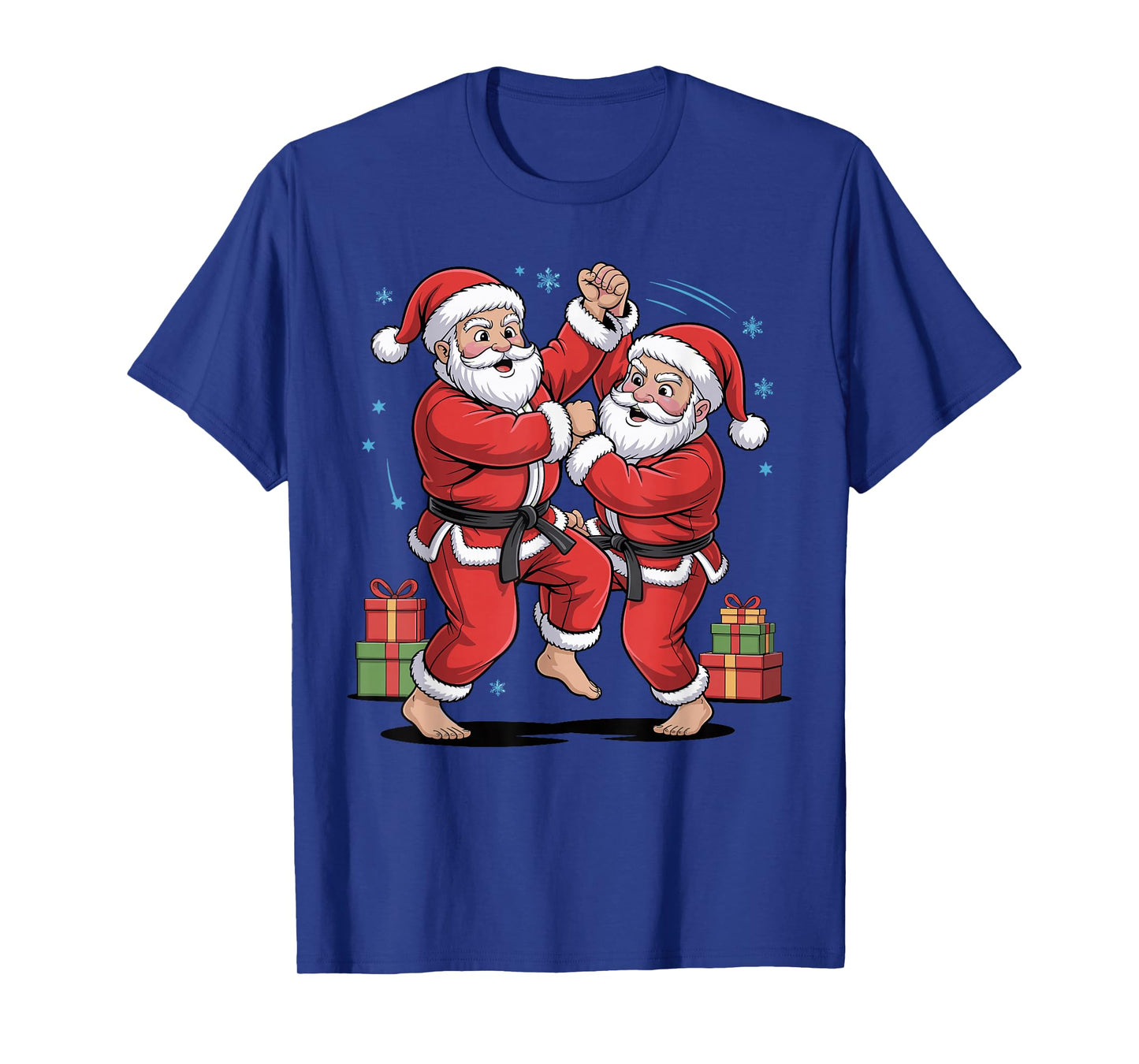 Funny Santa Playing Judo Martial Arts Christmas Xmas Pajama T-Shirt
