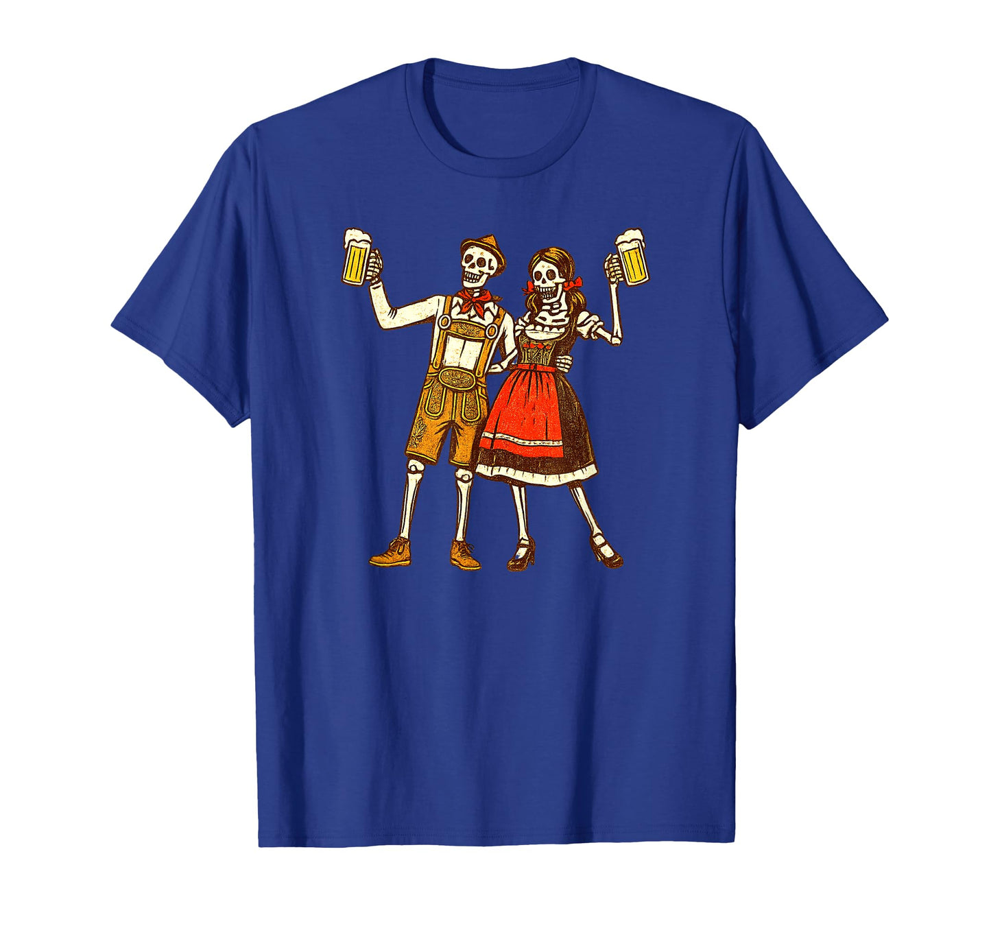 Oktoberfest Halloween Skeleton Beer Funny Oktoberfest T-Shirt