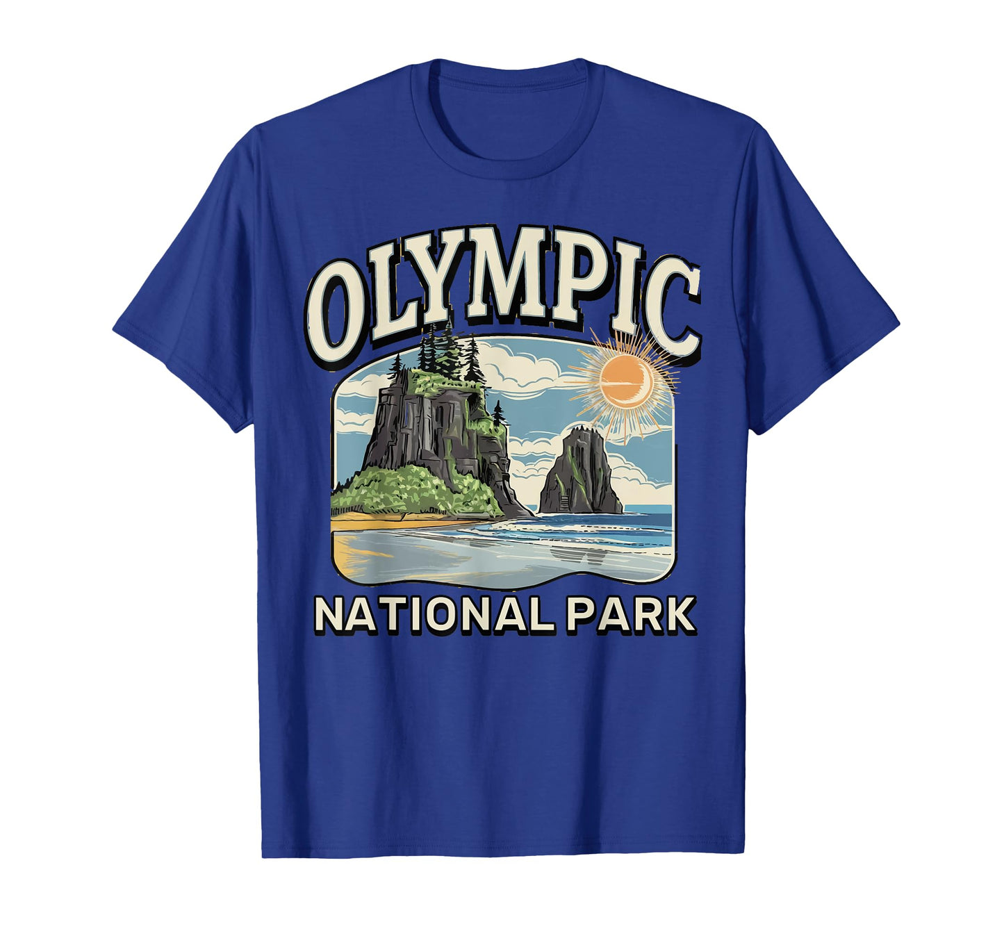 Coastal Forest Landscape Hoh Rainforest Olympic NationalPark T-Shirt
