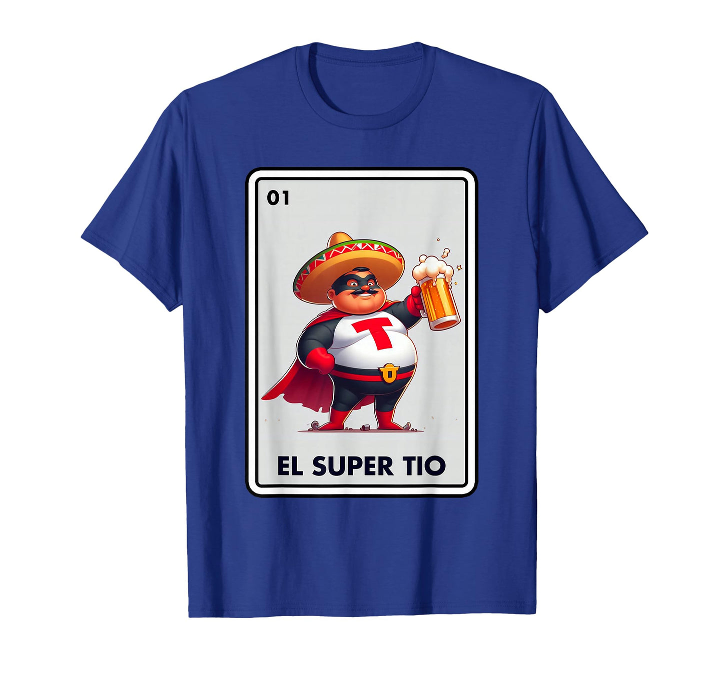 Mexican Uncle Drinking Lover Tio El Tio Mexican Bingo Card T-Shirt