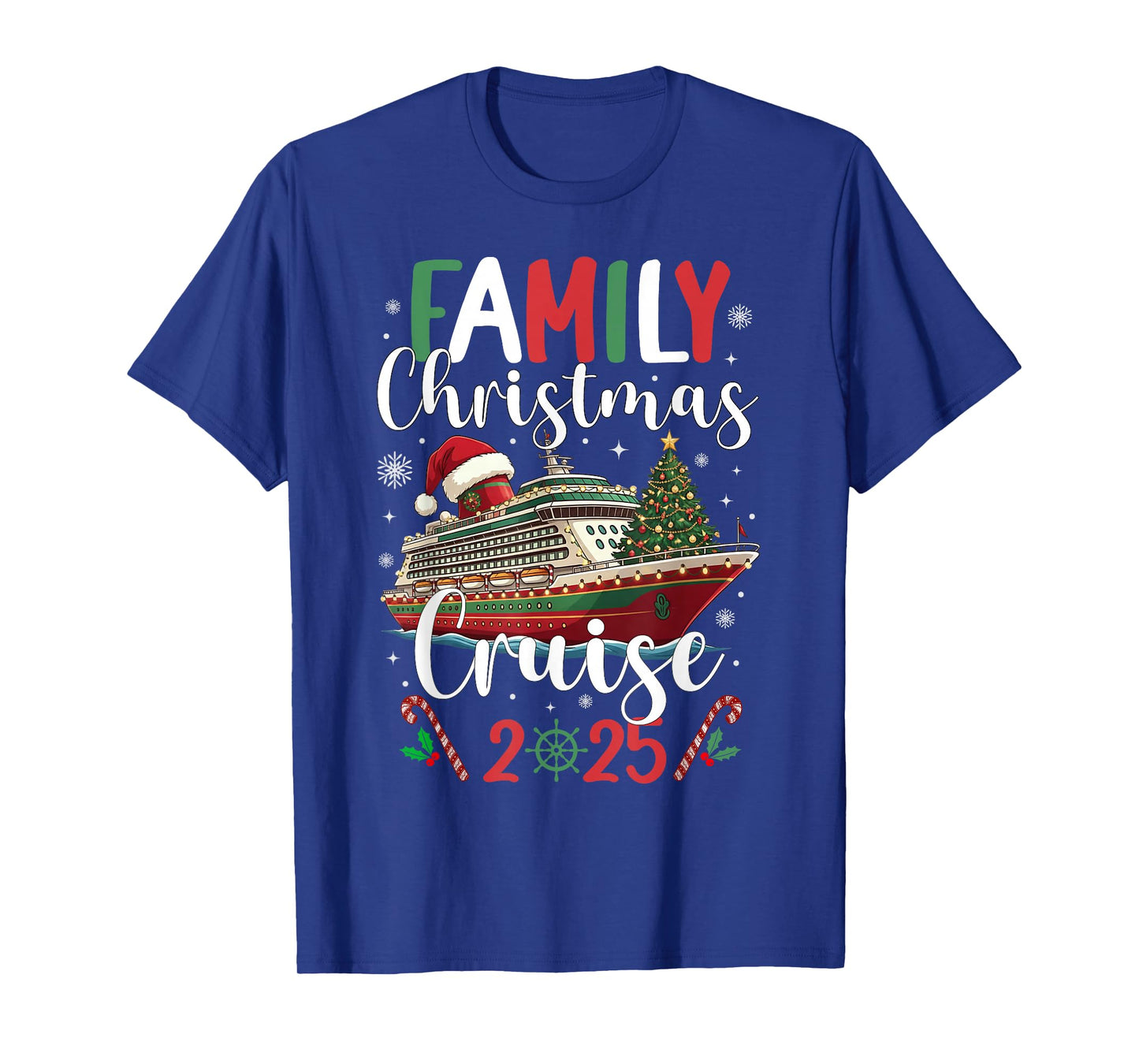 Family Christmas Cruise 2025 Matching Family Cruise Holiday T-Shirt