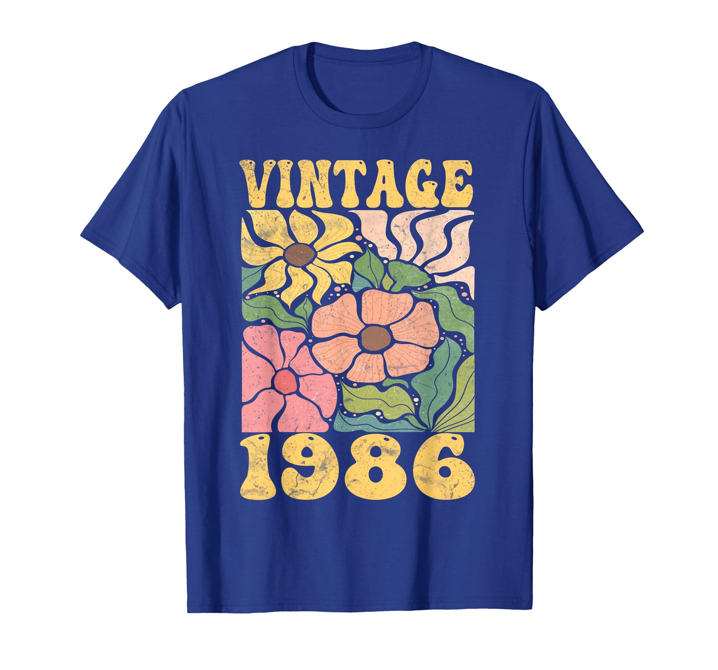 39 Years Old Vintage 1986 39th Women Birthday Wildflower T-Shirt