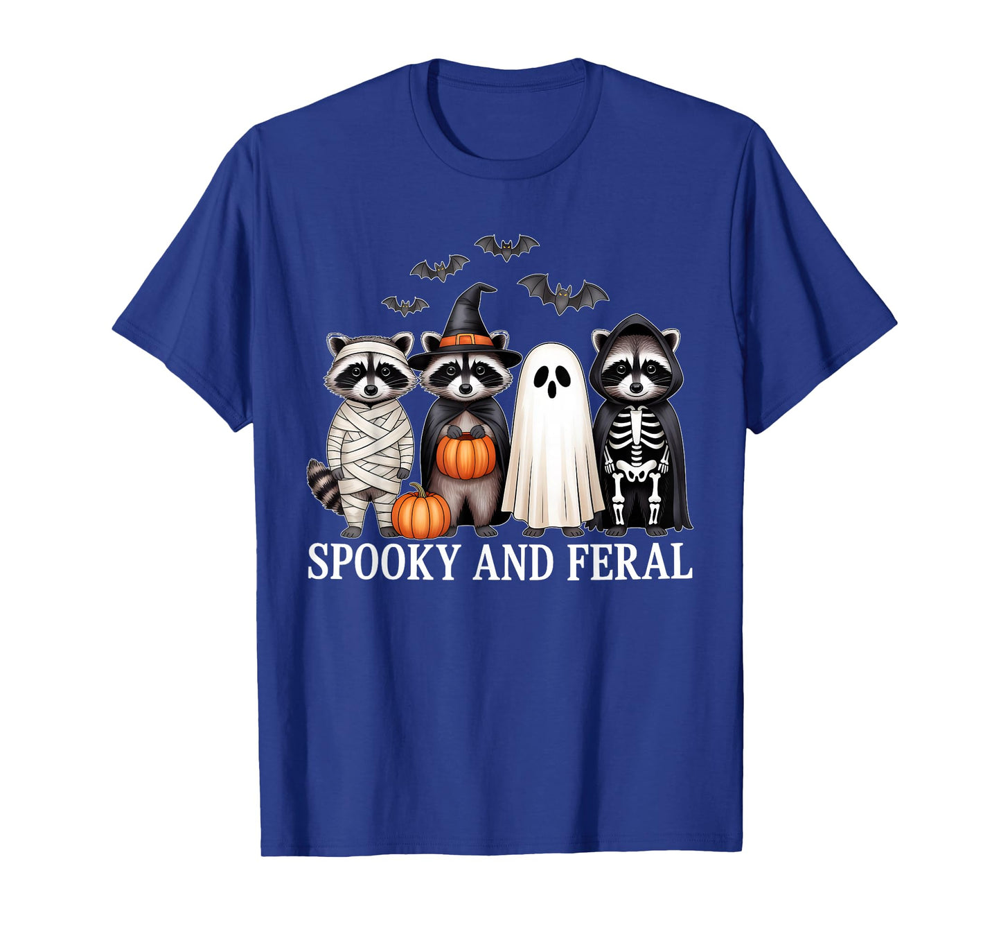 Spooky And Feral Raccon Halloween Costume For Raccon Lover T-Shirt