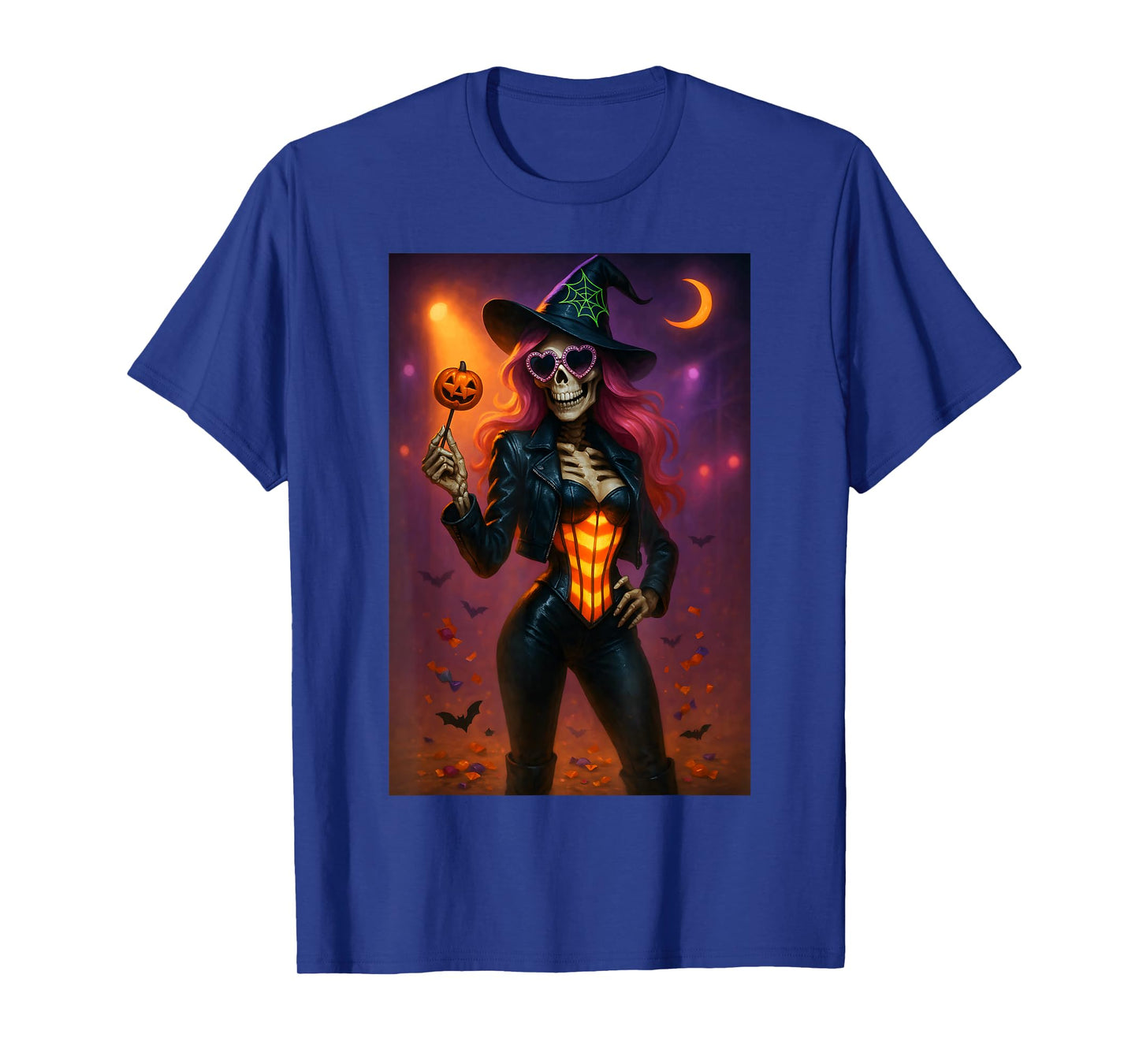 Skeleton Witch Halloween T-Shirt
