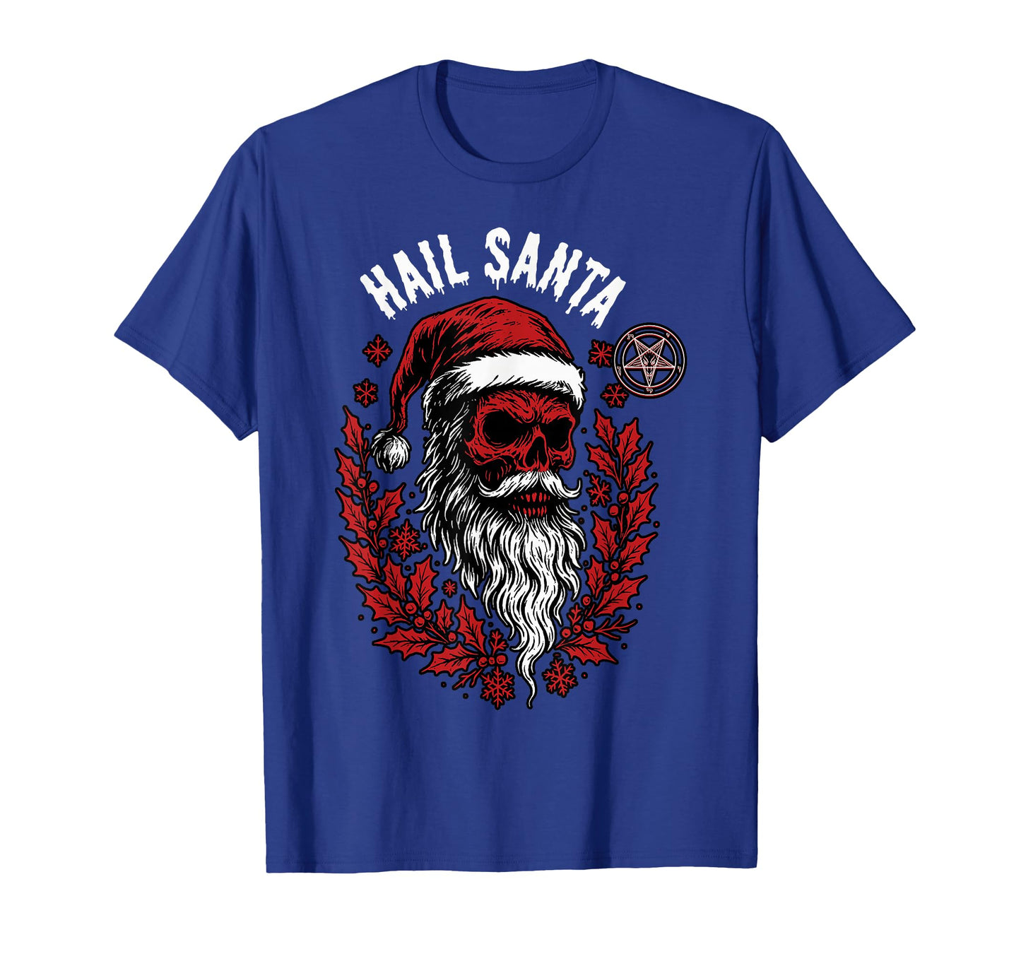Hail Santa Pagan Happy Solstice Christmas Gothic T-Shirt