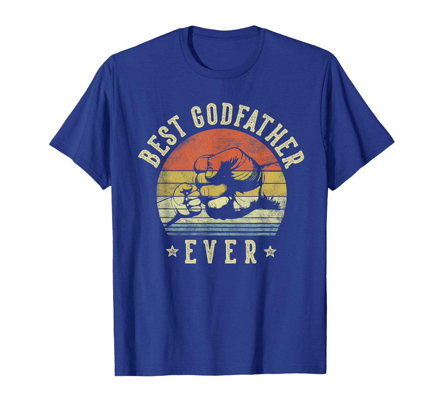 Best Godfather Ever Retro Fist Bump Vintage Design Godfather T-Shirt