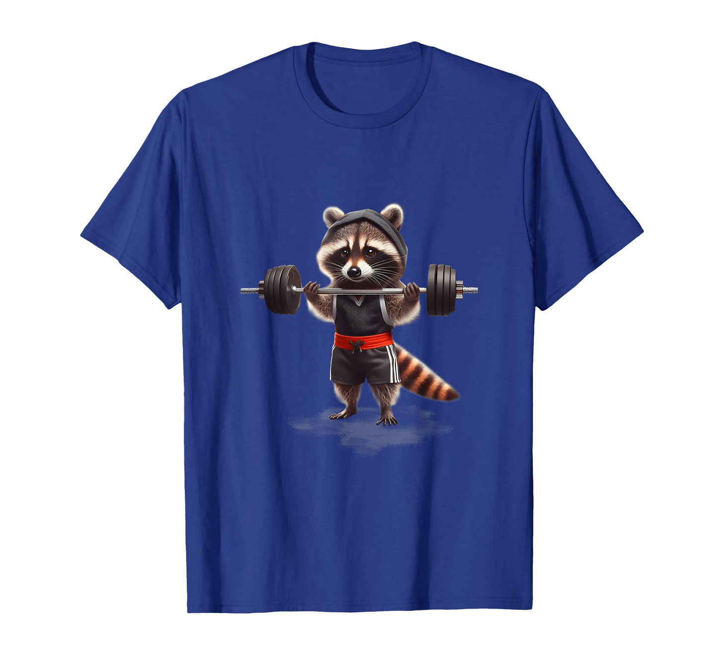 Weightlifting Ripped Raccoon Gym Workout Muscled Raccoon T-Shirt