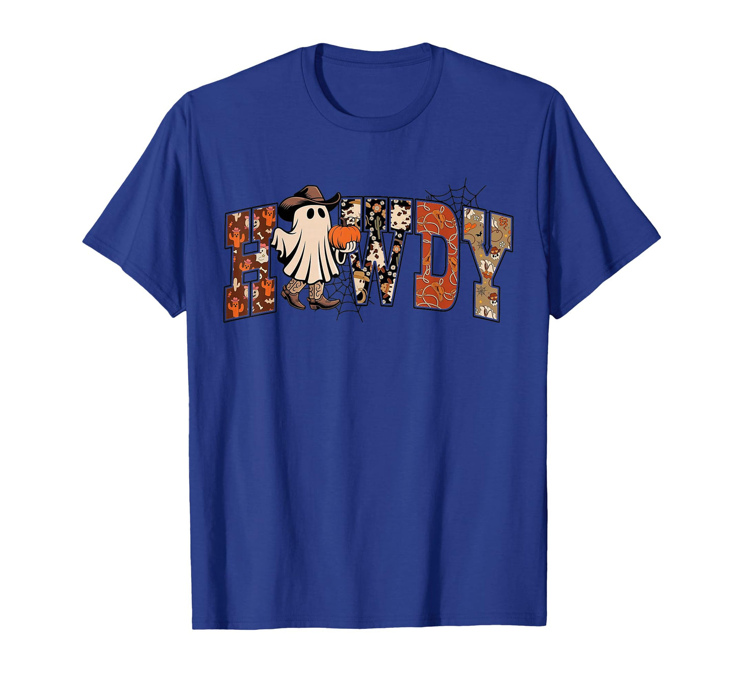 Howdy Ghost Western Halloween Retro Spooky Season T-Shirt