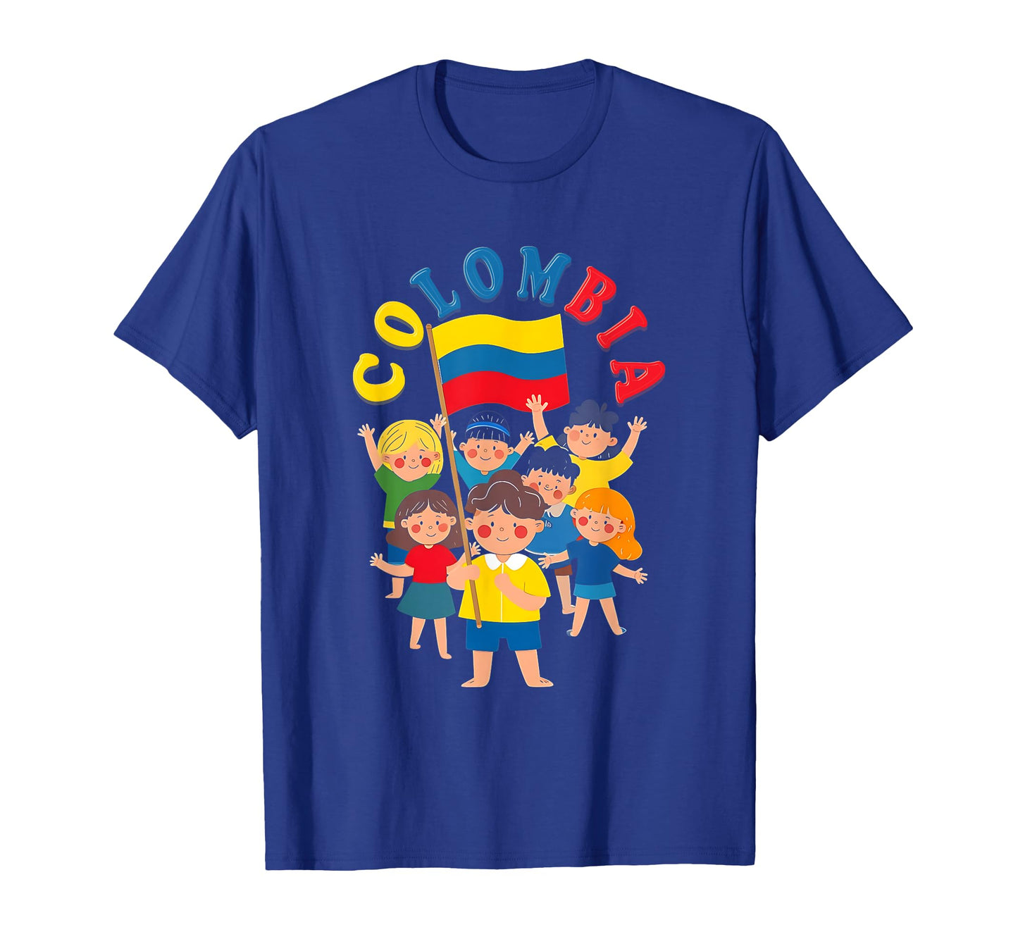 Kids Colombia Flag Hispanic Heritage Month Colombian T-Shirt