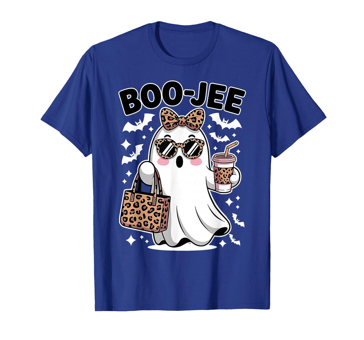 Cute Coquette Boo JEE Ghost Halloween Costumes Womens Girls T-Shirt