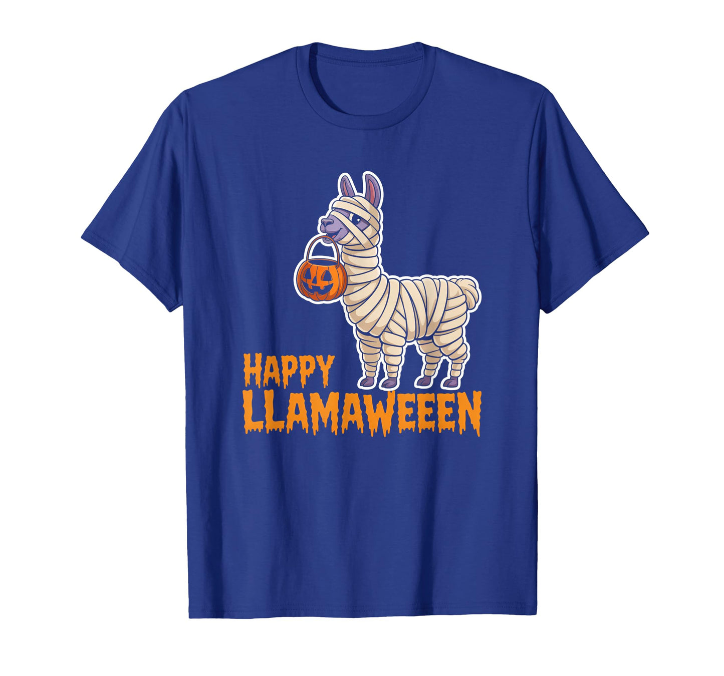 Happy Llamaween Llama Witch Retro Halloween Alpaca Animal T-Shirt