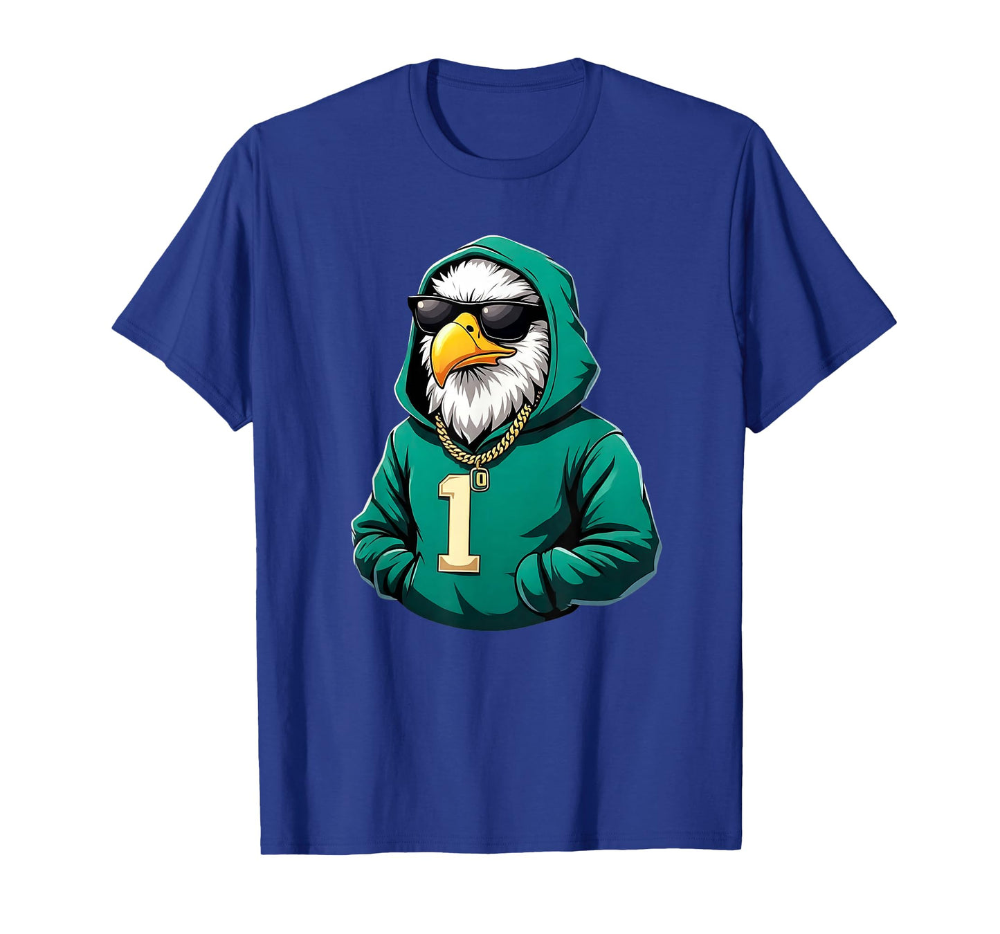 Vintage Eagle with Sunglasses Streetwear Graphic T-Shirt