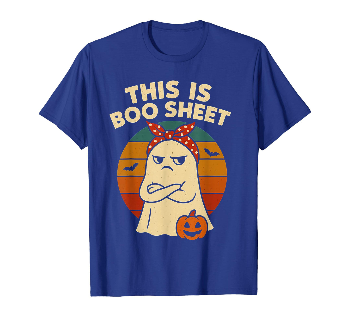 This is Boo Sheet Ghost Retro Halloween Costume Men Women T-Shirt