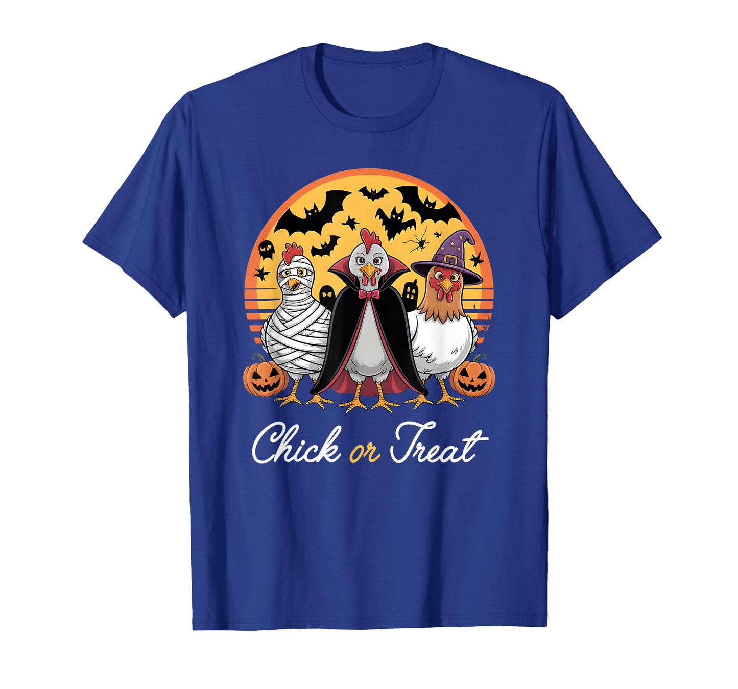 Chick Or Treat Halloween Witch Spooky Chicken T-Shirt