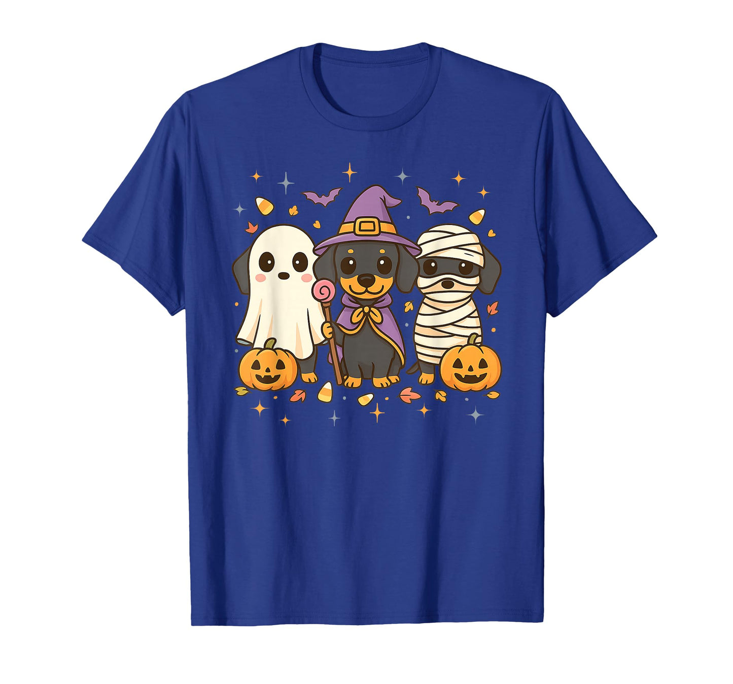 Dachshund Happy Halloweiner Boo Witch Funny Halloween Dog T-Shirt