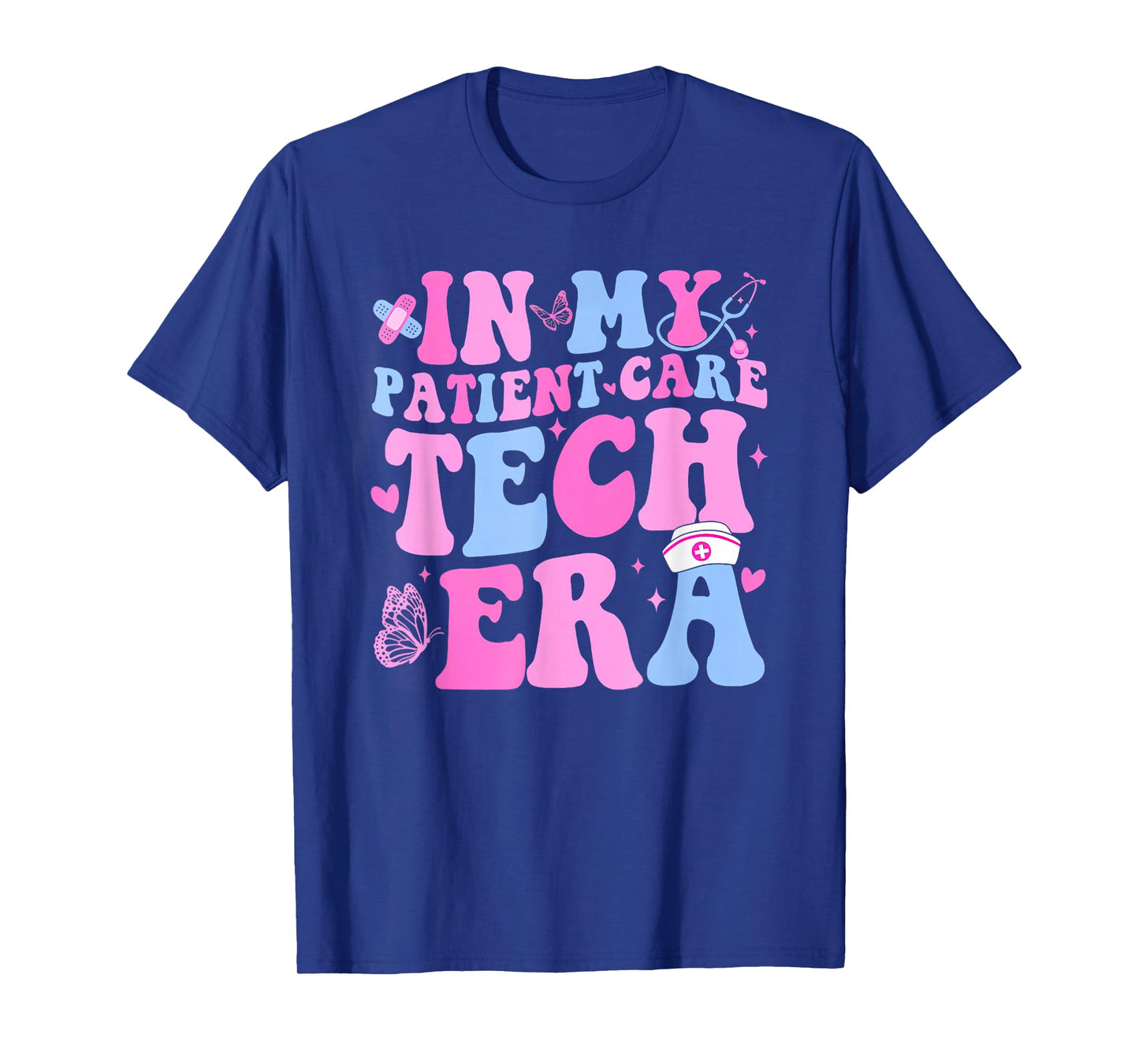 Retro Groovy in My Patient Care Technician Era Pct Nurse Cna T-Shirt