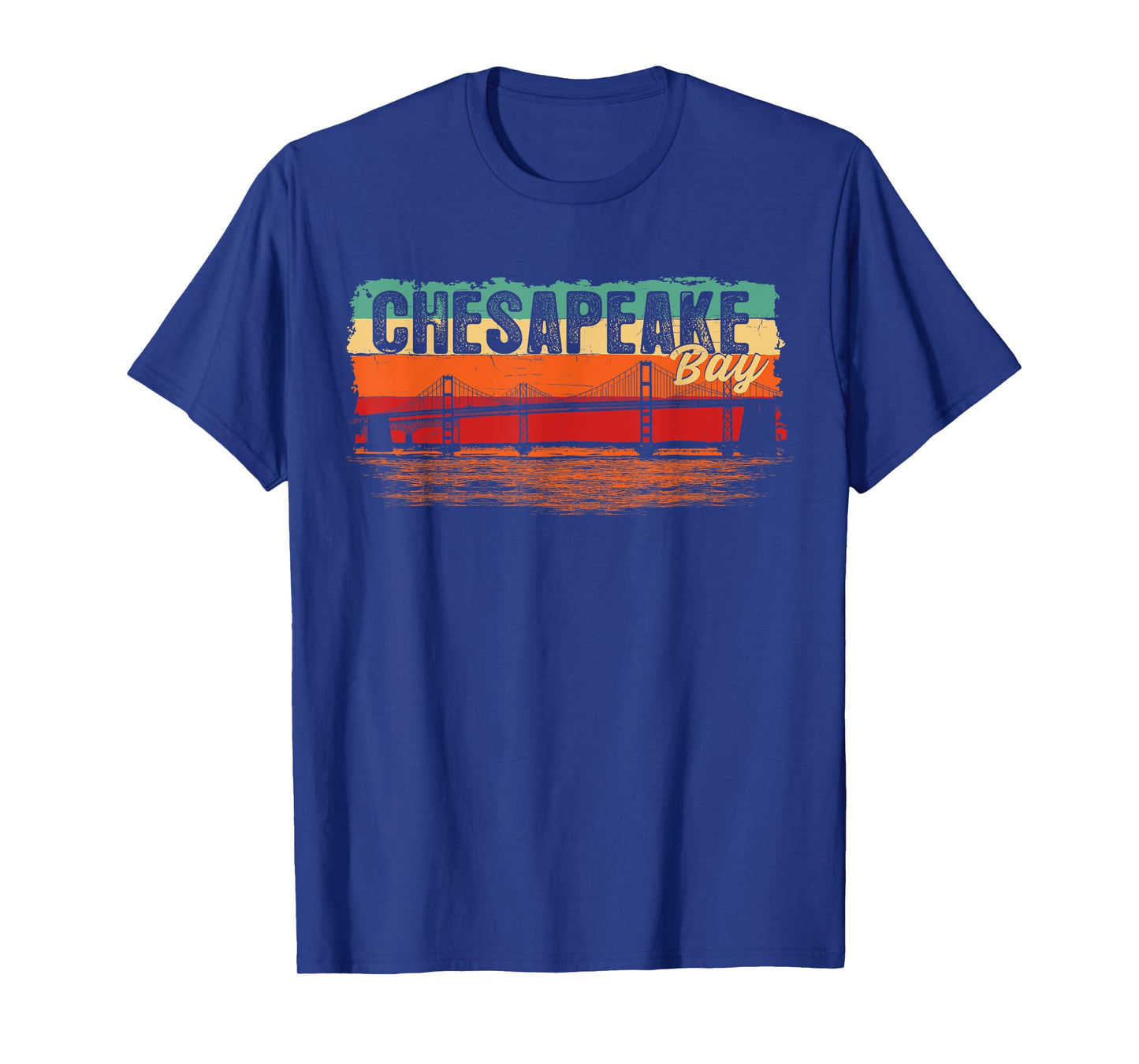 Retro Vintage Sunset Chesapeake Bay T-Shirt