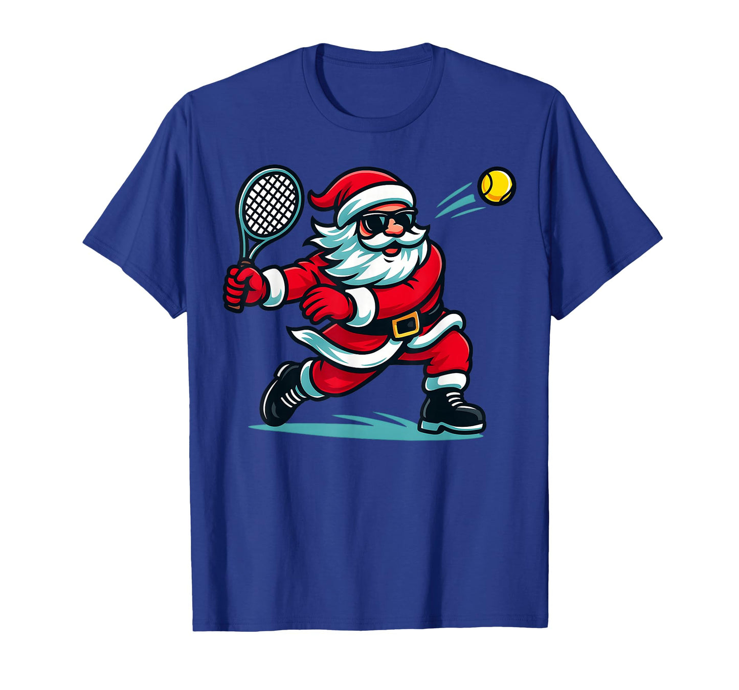Cute Christmas Tennis Player Santa Xmas Boys Girls Men Kids T-Shirt