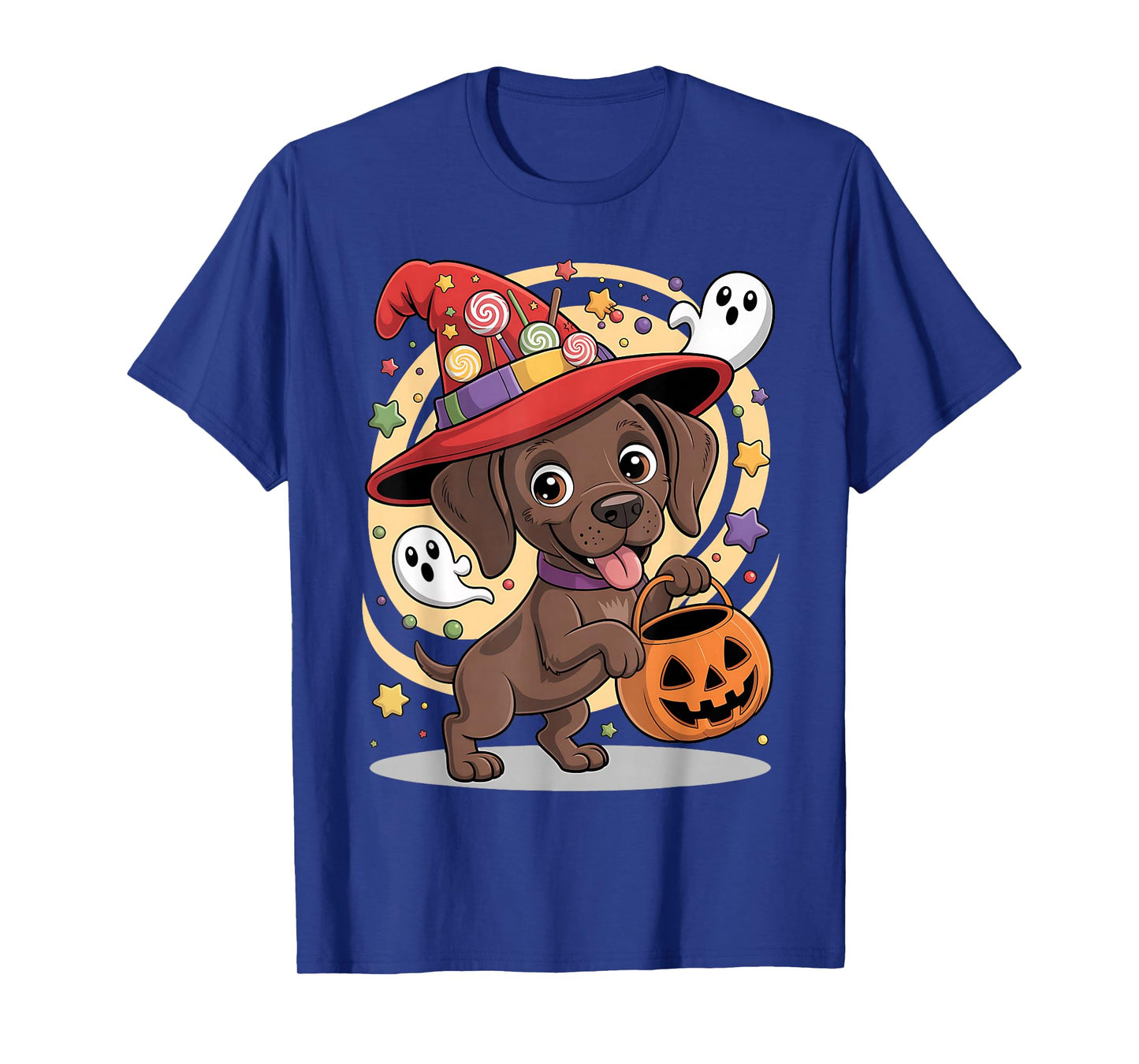 German Shorthaired Pointer Dog Pumpkin Ghost Candy Halloween T-Shirt