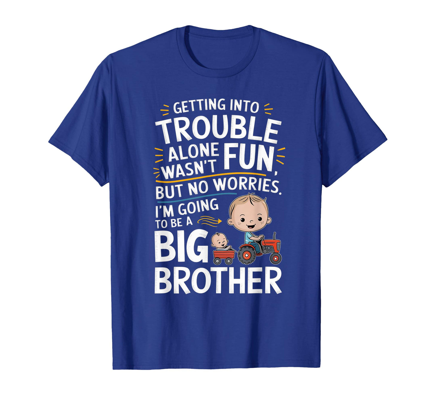 Promoted to Big Design Brother Funny Tractor Toddlers & Kids T-Shirt