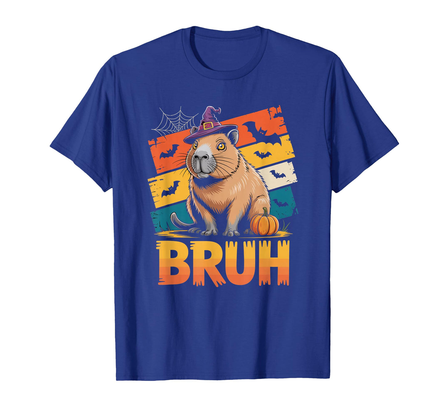 Bruh Capybara Witch Hat Funny Meme Halloween Shirt T-Shirt