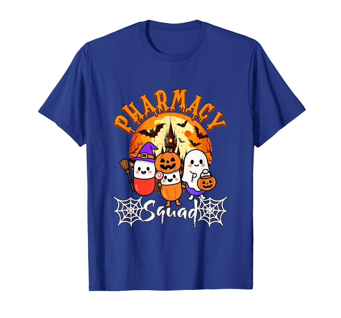 Pharmacy Squad Halloween Three Horror Pills Cosplay Boo T-Shirt