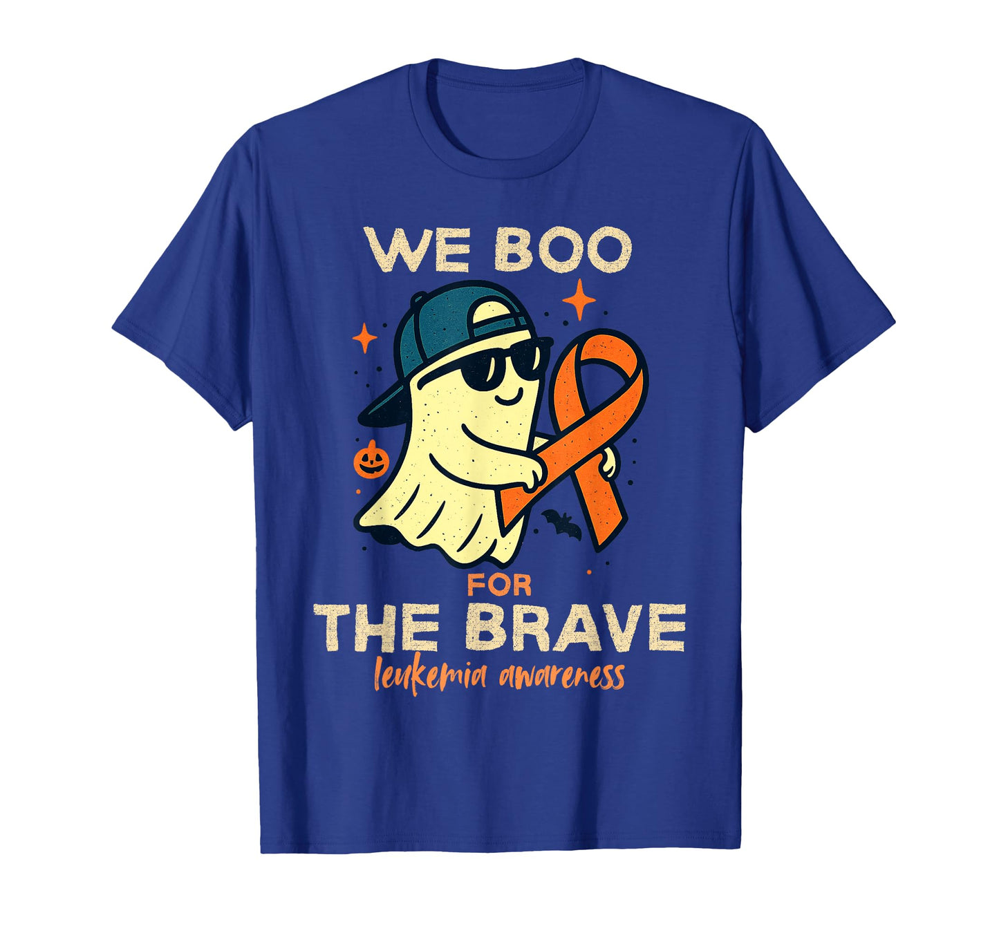 We Boo For The Brave Halloween Leukemia Awareness T-Shirt