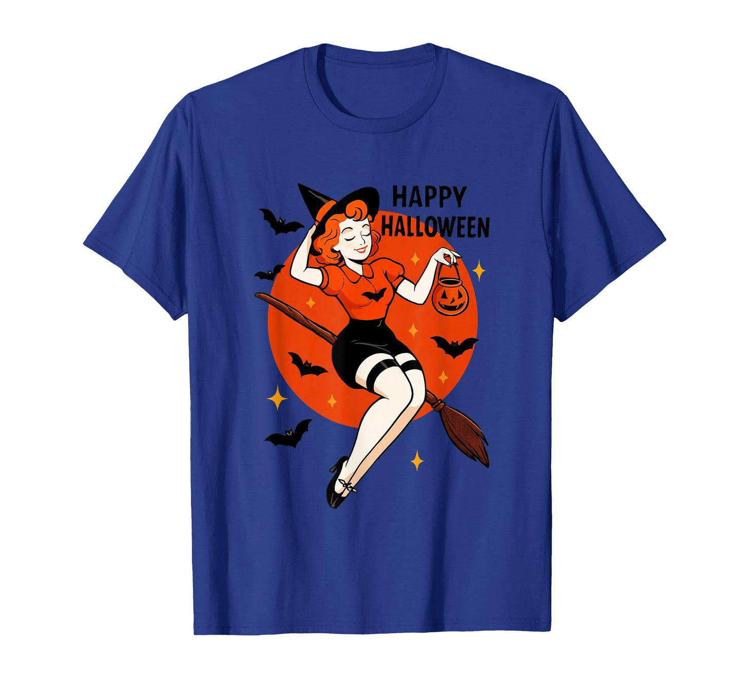 Happy Halloween Witch Broom Ride T-Shirt