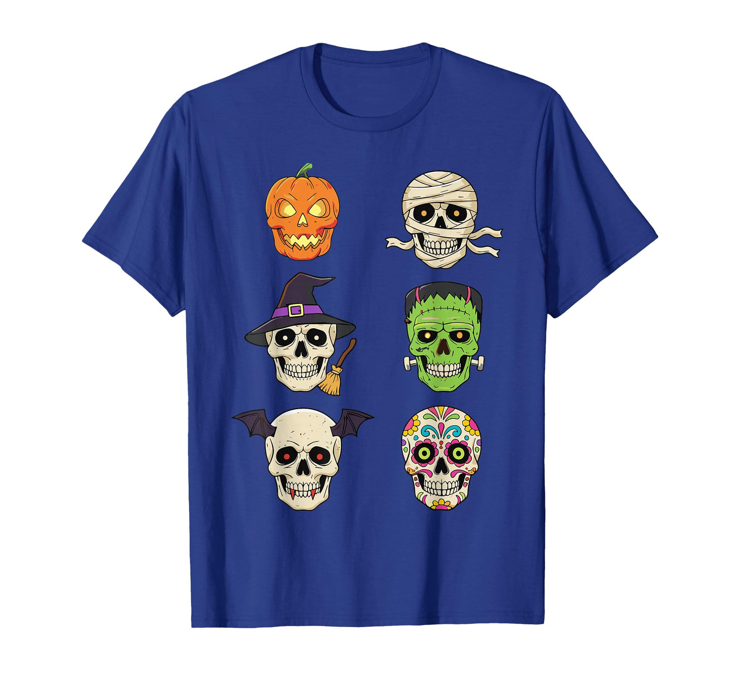 Vintage Halloween Monster Heads Tee | Spooky Icon T-Shirt